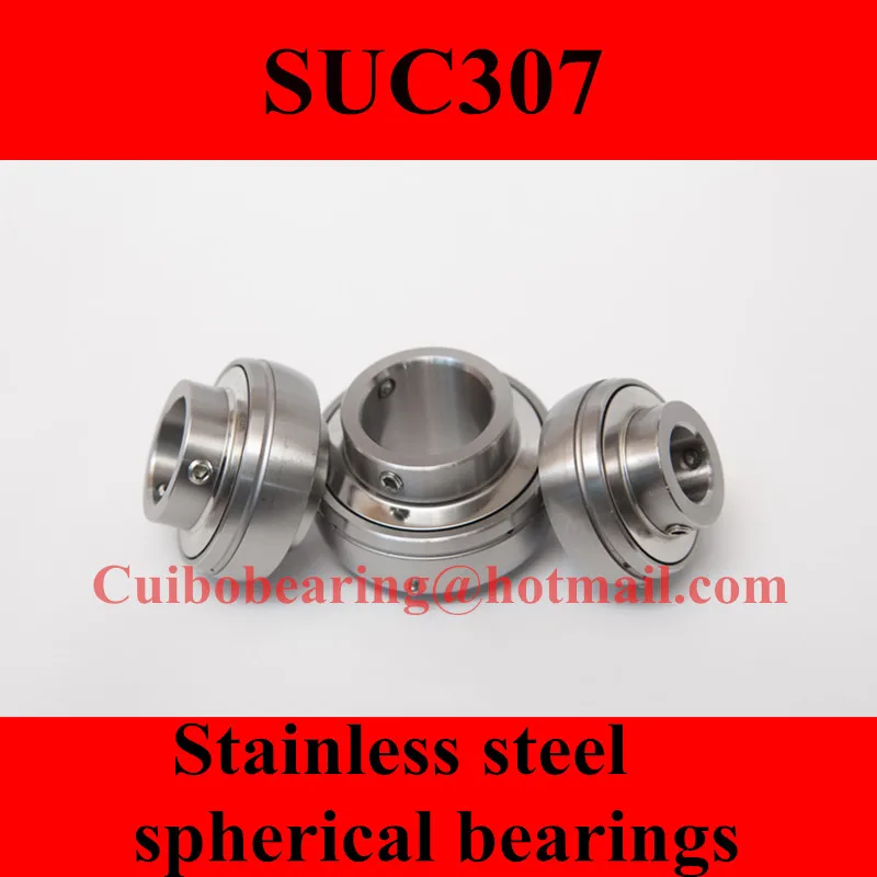 Freeshipping Stainless steel spherical bearings SUC307 UC307