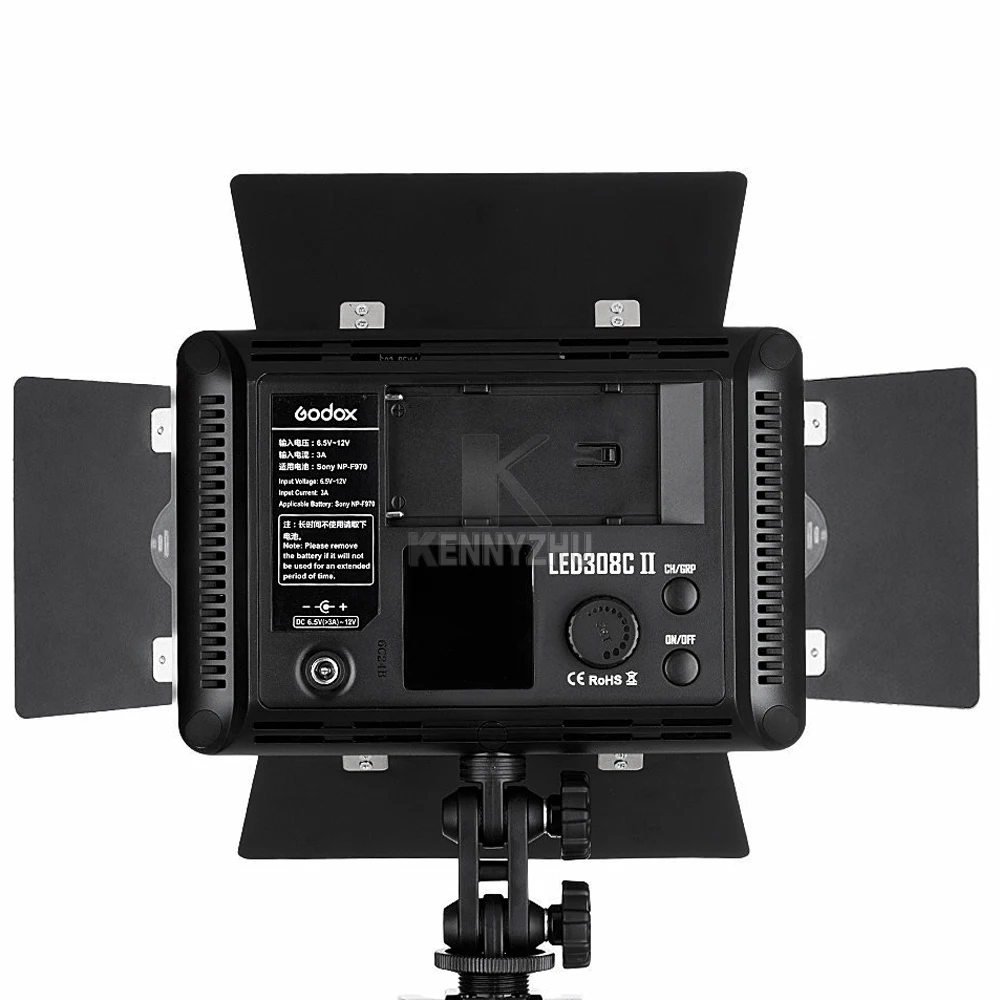 Светодиодный видеосъемка Godox 2 x LED308C II 3300 5600K с пультом дистанционного управления