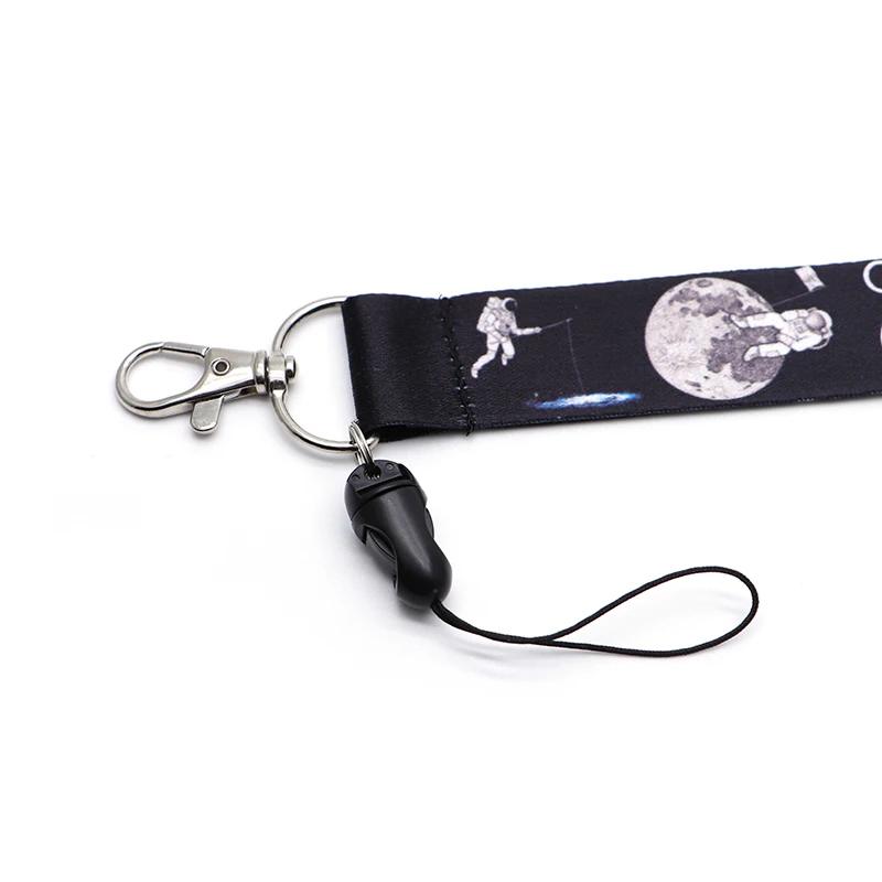 Eclipse Moon Phase Lanyard ID Holder космическая подвеска в виде космонавта и планеты НЛО Lanyards держатель значка для мобильного телефона висячий канат Lariat брелок S26