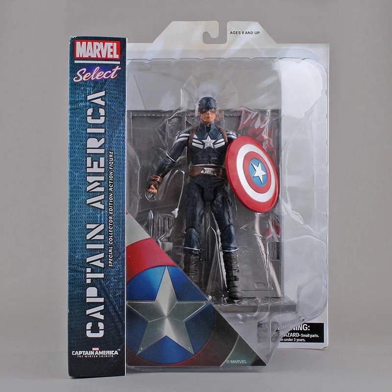

Marvel Select The Avengers Captain America Special Collector Edition PVC Action Figure Collectible Toy 7" 18CM