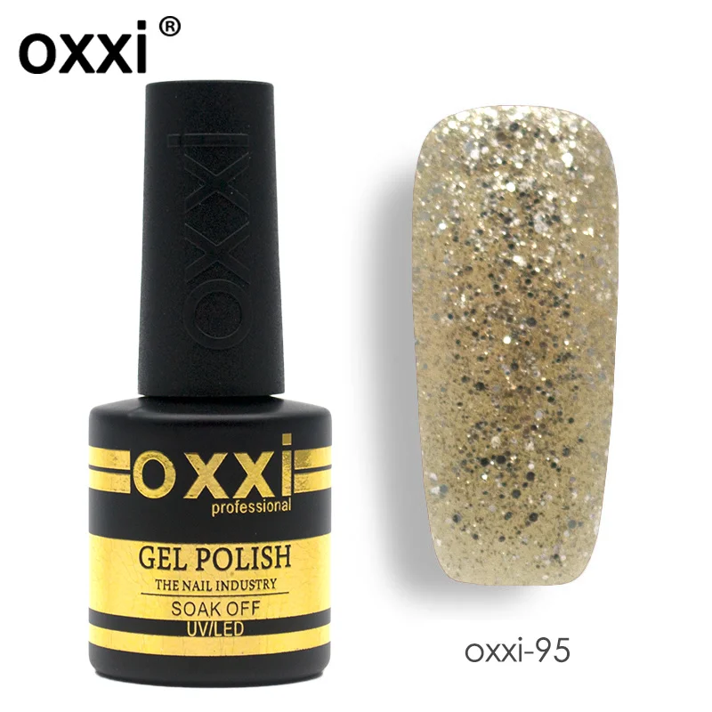 Oxxi УФ-Гель-лак Гибридный 8 мл Горячая Распродажа Блестящий Гель-лак для ногтей для маникюра Базовое покрытие для ногтей без протирания Топ гель-грунтовка Gellak - Цвет: oxxi-95
