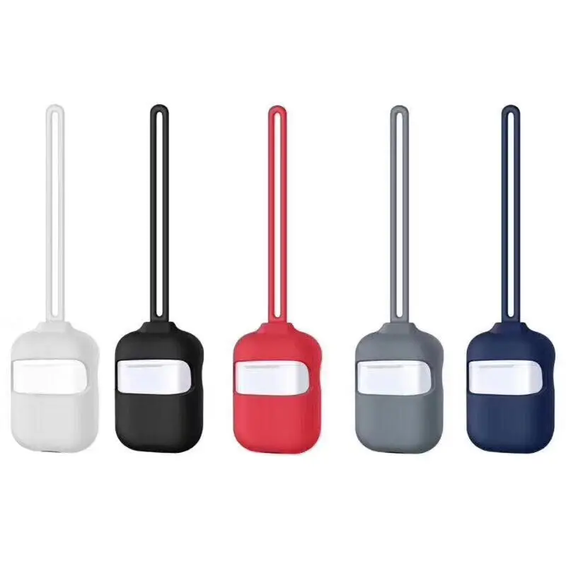 

Silicone Protective Case With Anti-lost Neck Strap Wrist Lanyard for Airpods 1/2 Earphone Charging Box