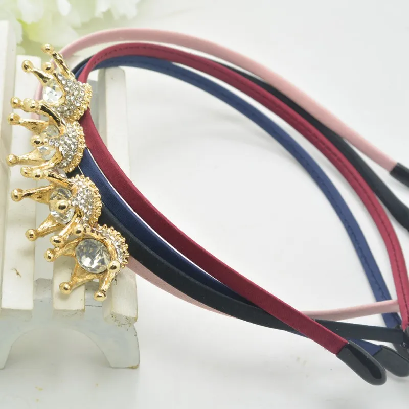 1 PCS Kids Rhinestone 3D Crown Headband Baby Princess Queen Hair Band Children Accessories