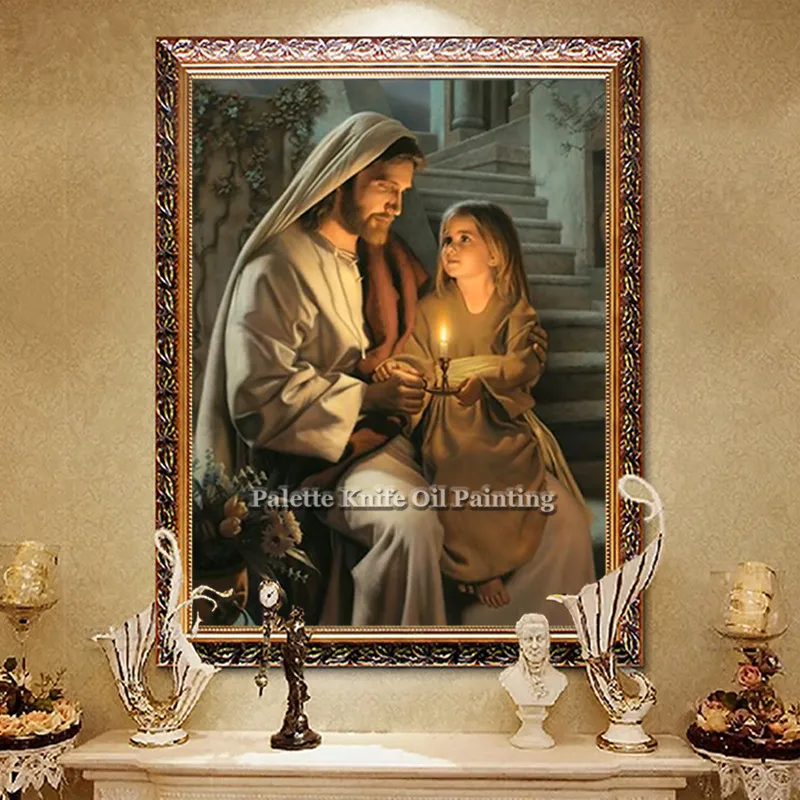 Jesus Christ Jesus Canvas Posters and Prints Wall Art Pictures for living room Home Decor cuadros decoracion Oil painting 14