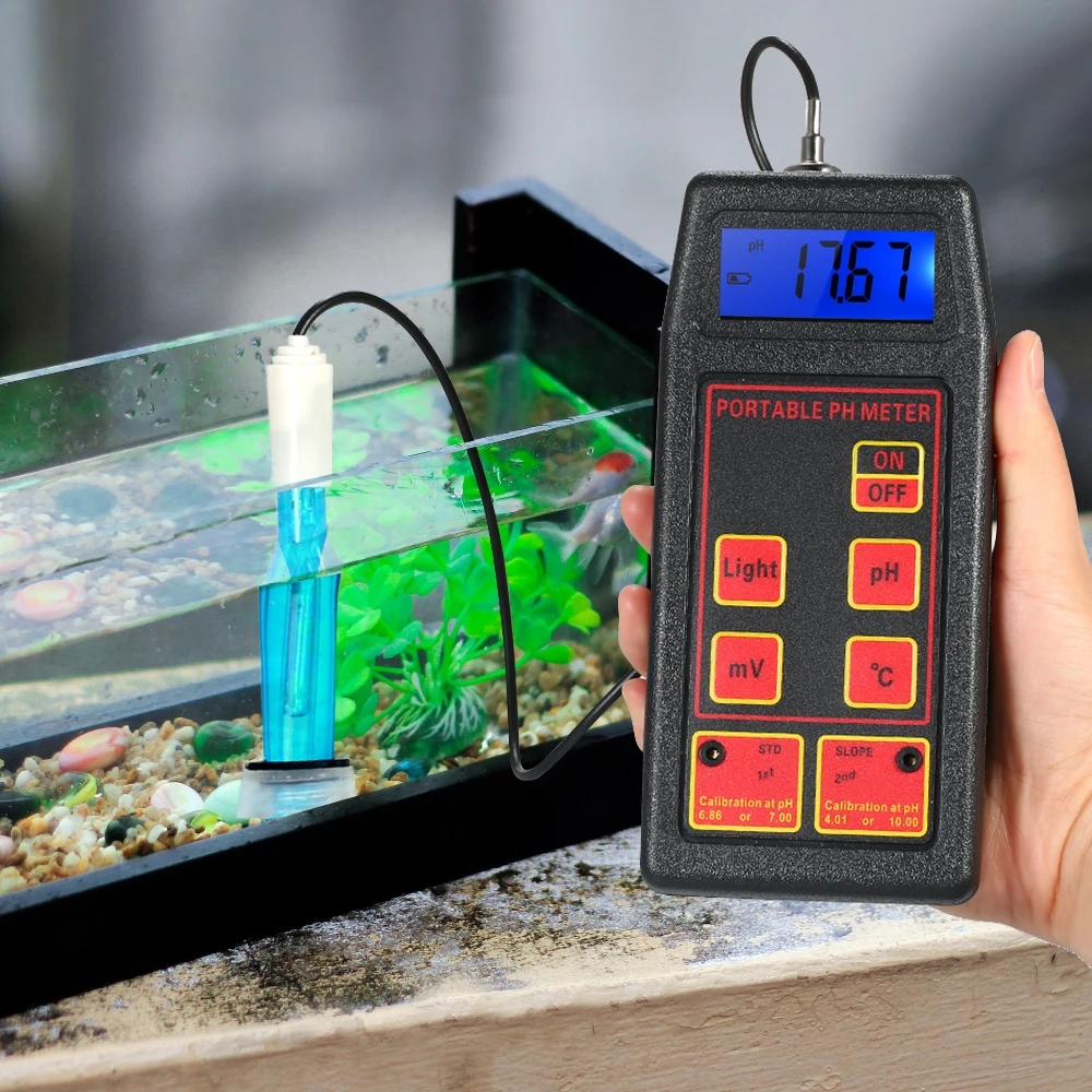 

Digital Multi-function pH/ORP/TEMP Meter Water Quality Monitor Detector LCD Tri-Meter Multiparameter pH Temeperature Tester