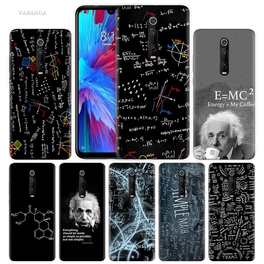 

e mc2 with E mc Case for Xiaomi Redmi Note 7 7S K20 Y3 GO S2 6 6A 7A 5 Pro MI Play 9T A1 A2 8 Lite Poco F1 Soft Cover Phone Bags