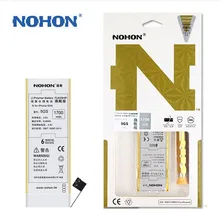100 Original NOHON 1700mAh Battery For iPhone 5S 5C High Capacity With Retail Package Free Machine