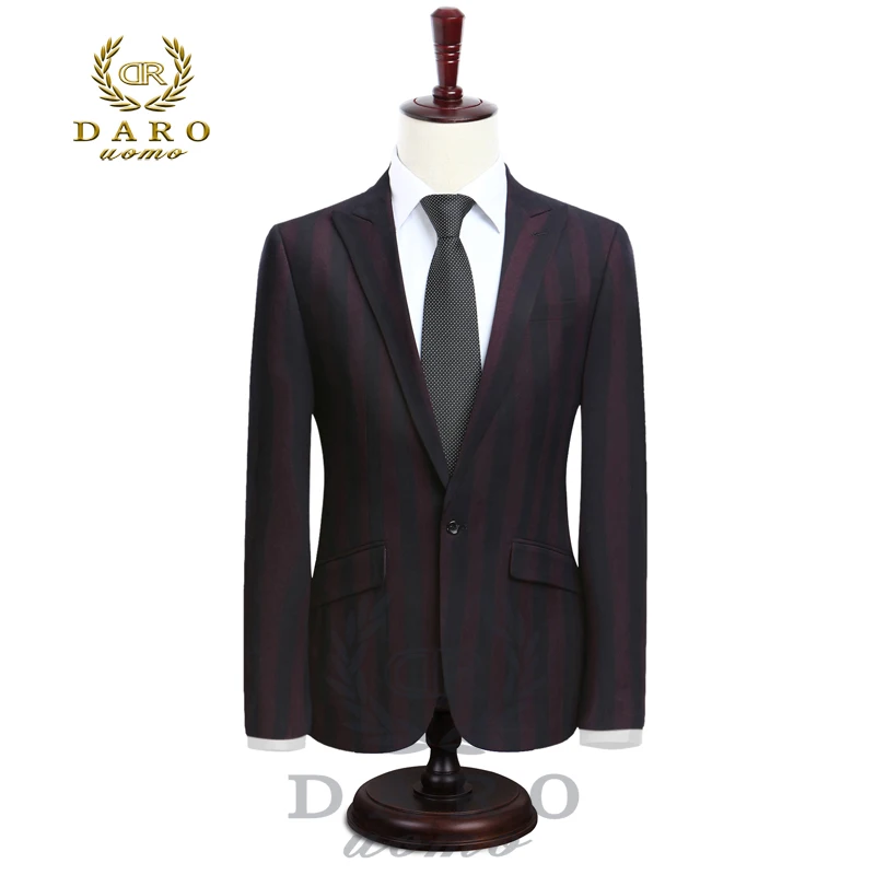 

(Only Jacket)2017 DARO Mens Suit terno Slim Fit Casual one button Fashion Blazer Side Vent Jacket for Wedding Party (DR8039)