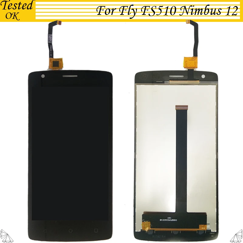 

For Fly FS510 FS 510 Nimbus 12 LCD Display With Touch Screen Digitizer 100% Tested Working Assembly For Fly FS510 LCD