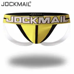 2018 Новый JOCKMAIL бренд g-стринги хлопок jockstrap Гей Нижнее белье Мужские сексуальные мужские стринги трусики бикини дышащие стринги Лидер продаж