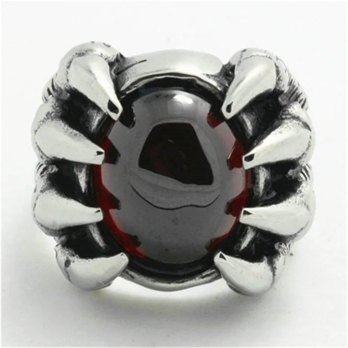 

1pc Huge Cool Heavy Claw 316L Stainless Steel Cool Man Animal Claw Cool Ring