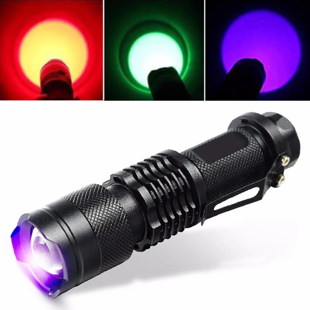 IKVVT Mini LED 1200LM AA/14500 Adjustable Torch 3 Modes Waterproof Flashlight