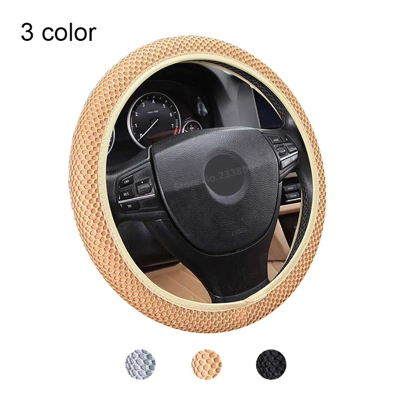 

3D The New four seasons general car steering-wheel cover 38CM/15'' Car styling cover wheel For BMW Audi Honda Toyoty All Sedan
