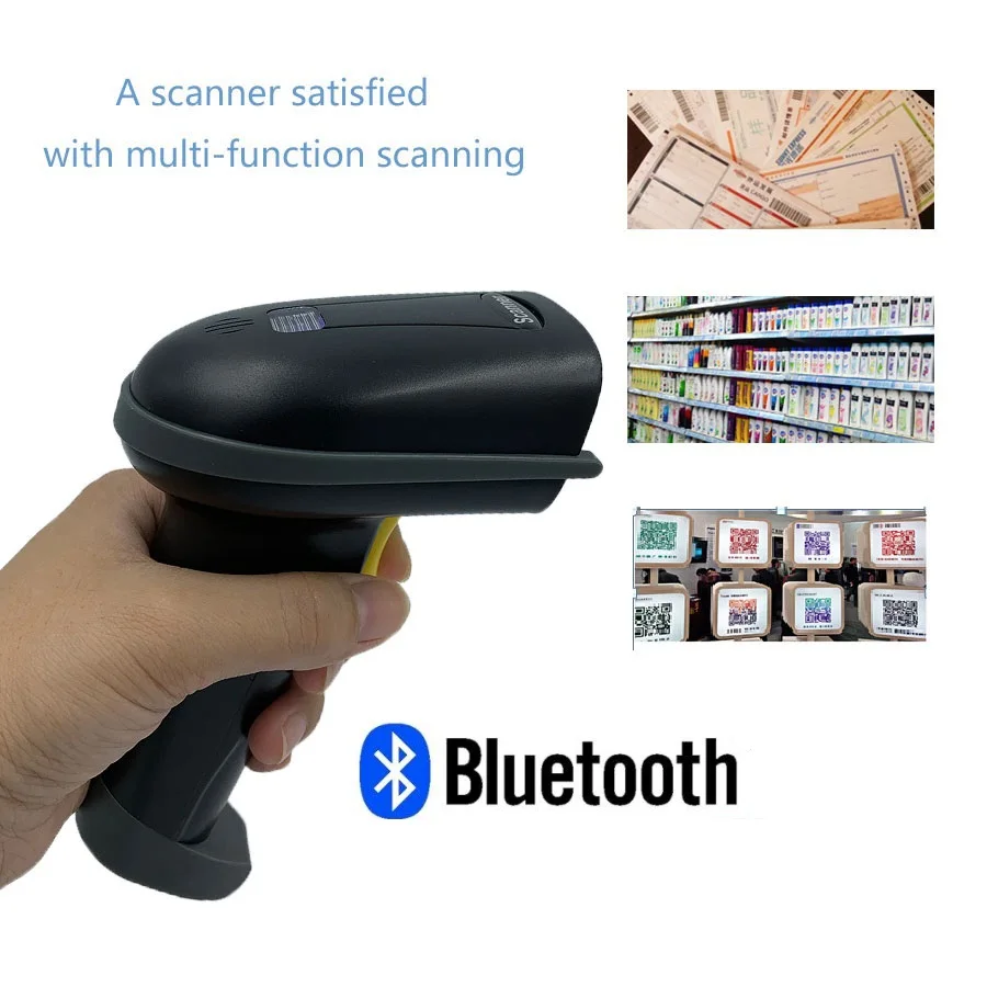 Портативное устройство считывания qr кодов Bluetooth беспроводной 1D 2D сканер штрих
