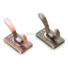 New Antique Cloth Hook Bronze For Bathroom Hooks Pothook Vintage Coat&Hat hook Hanger Door Adhesive Wall Hook Nail Robe Hook okaros robe hook cloth hook towel rack hook coat hook oil rubbed black bronze wall hanger bathroom product bathroom accessories