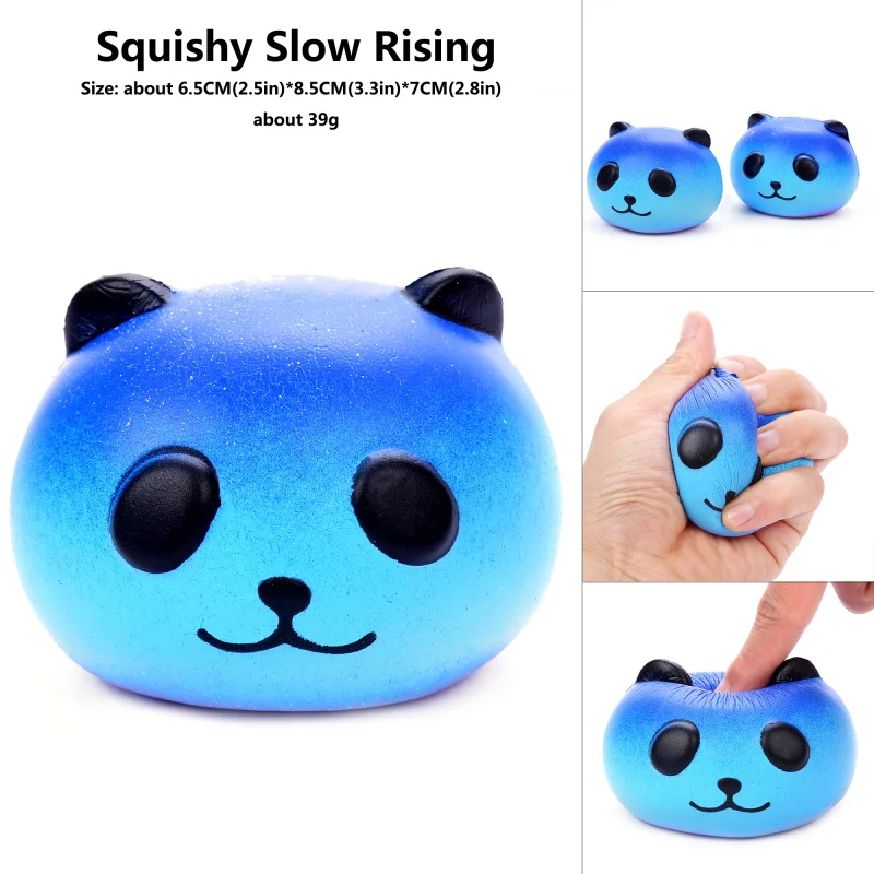 

kawaii PU Cute Star galaxy panda squishy soft Bread squish Slow Rising Xmas Decor squeeze relieve stress gadget toys for child