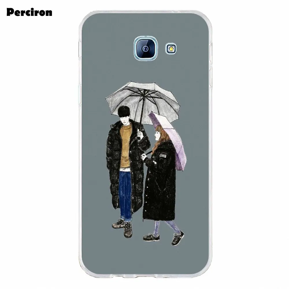Модный чехол из ТПУ Perciron для Samsung Galaxy A3 A5 A7 J1 J2 J3 J5 J7 2015 2016 2017 корейский аниме с