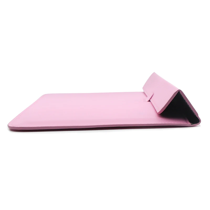 Universal Laptop Sleeve Bag Case For Macbook Air Pro 11 13 15 inch PU Leather Notebook Folio Case Cover Pouch Stand Holder (13)