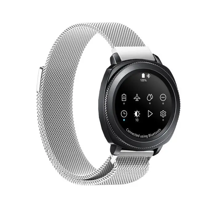 4 Colors 20mm Width Watch Band For Samsung Gear Sport Strap Samsung Gear Metal Buckle Milanese Watchband Replaced Bracelet Strap 4 Colors 20mm Width Watch Band For Samsung Gear Sport Strap Samsung Gear Metal Buckle Milanese Watchband Replaced Bracelet Strap