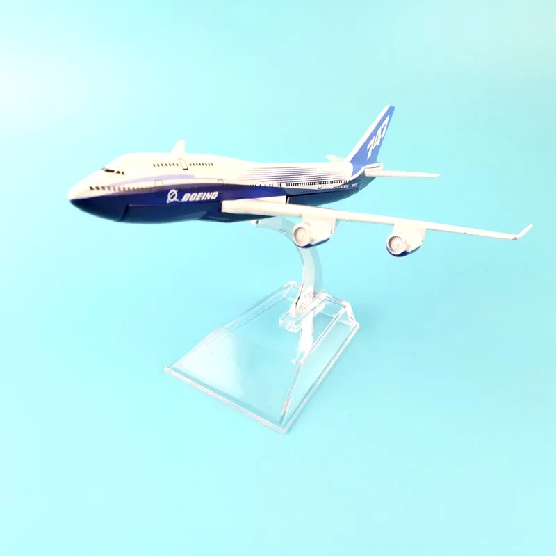 Boeing 747 Dreamliner 16 см Металл Модель Прототип Backactor модели самолетов Детские Подарочные игрушки Модель W Стенд самолета