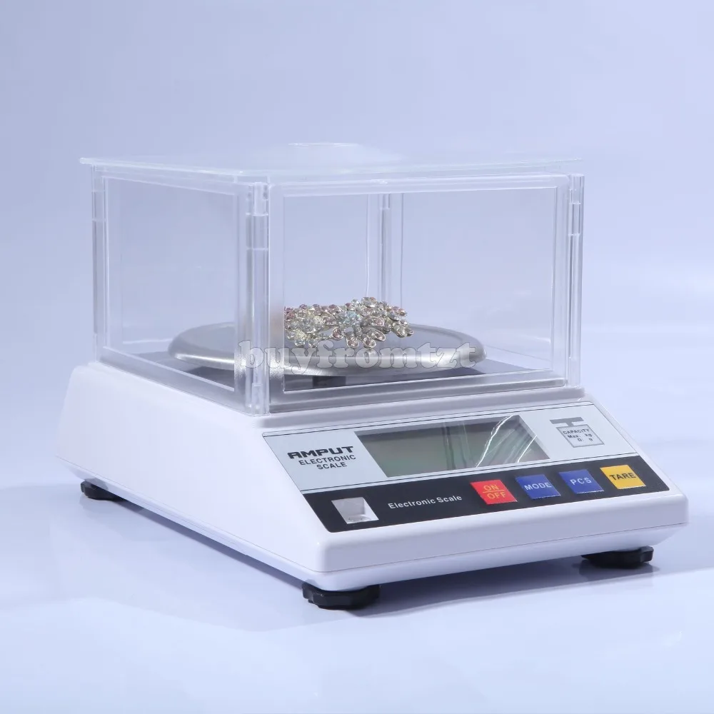 

Precision Jewelry Scale Digital Scale Kitchen Scale Lab Weigh + Wind Shield APTP457B