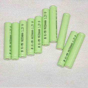 

40%OFF UNITEK 10PCS 1.2V AAAA rechargeable battery 600mah 4A ni-mh nimh cell for Laser pointer pen flashlight