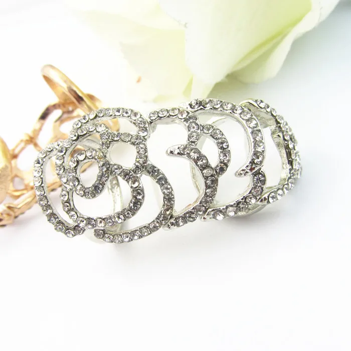 Женское кольцо с полым цветком 2D1003|knuckle rings for women|knuckle ringrings women |