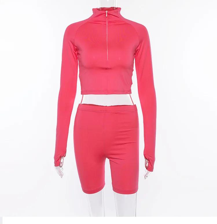 Для женщин 2 шт Набор для йоги Фитнес Костюмы топы+ шорты для бега колготки для бега спортивный костюм Компрессионные Леггинсы Спортивная одежда для йоги - Цвет: Красный