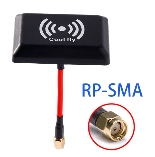 5,8 ГГц Антенна 9dBi с высоким коэффициентом усиления, плоская патч RX антенна приемника Fatshark ImmersionRC SpiroNet 5,8G RX TX антенна для гоночного дрона - Цвет: RP-SMA antenna