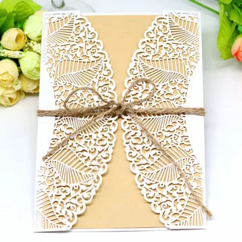 

20pcs/set butterfly wedding invitation laser Luxury Wedding Invitations Card gift box Elegant Lace Favor Wedding party supplies
