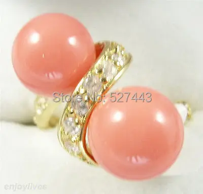 

Wholesale FREE SIPP>Double Pink Coral Beads Yellow stone Crystal Ring Size : 7.8.9
