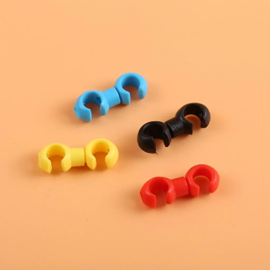 10Pcs Bicycle Rotating S-Hook Clips Bike Line Buckles Rotatable S-Clips Buckle Cable Guides Cycling Accessories
