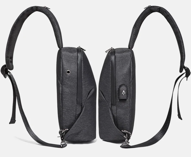 FABLAUGH Многофункциональный Курьерские сумки Водонепроницаемый большой Ёмкость Crossbody Для мужчин груди сумка зарядка через usb пакет сумка для