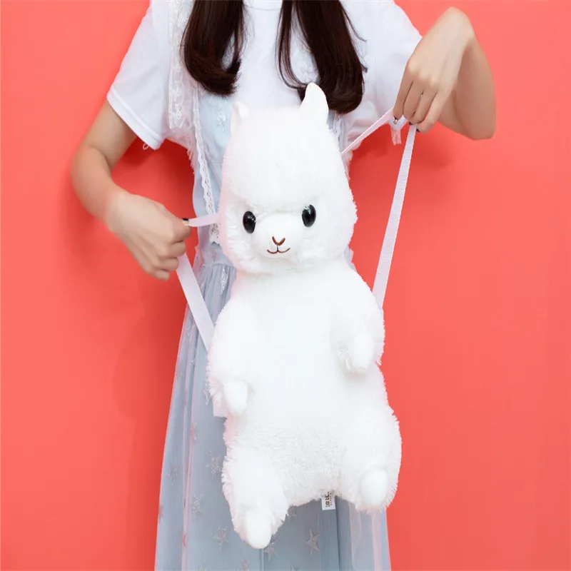 Vanmajor 45 см милый Alpacasso рюкзак плюшевая игрушка kawaii мягкая Альпака Vicugna Pacos плюшевая игрушка мягкая сумка игрушки подарок на день рождения