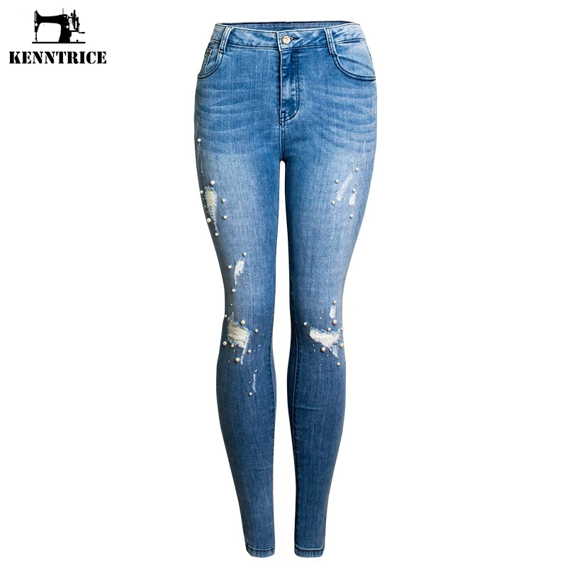 blue jeans with holes in them