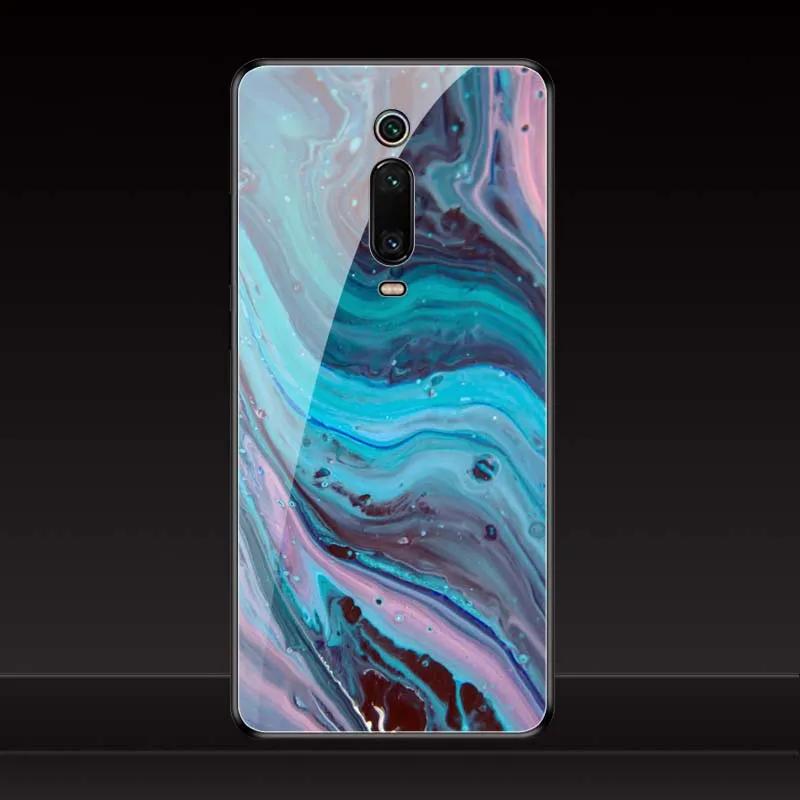 E9 Geruide чехол для телефона с цветной печатью для xiaomi redmi k20 pro 6,3", Чехол для xiaomi redmi K20 mi 9T 9T Pro, чехол из закаленного стекла - Color: E9