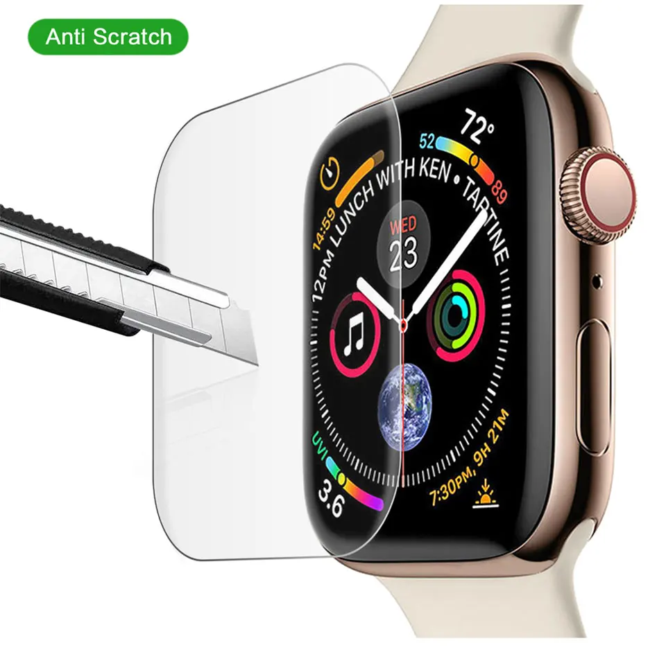 Защитное стекло для apple watch 5, 4 ремешка, 44 мм, 40 мм, iwatch, 42 мм, 38 мм, Взрывозащищенная пленка из закаленного стекла, apple watch 5