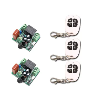 

220V 10A Wireless RF Remote Control Switch RF Wireless Remote Control Switch Systerm 3 Transmitter+ 2Receiver 315/433Mhz