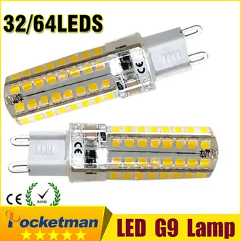 

2018 HOT G9 LED Corn Light 6W 9W SMD2835 Silicone body Mini LED Bulb 170-240V Crystal Chandelier Spot Light Free Shipping z40