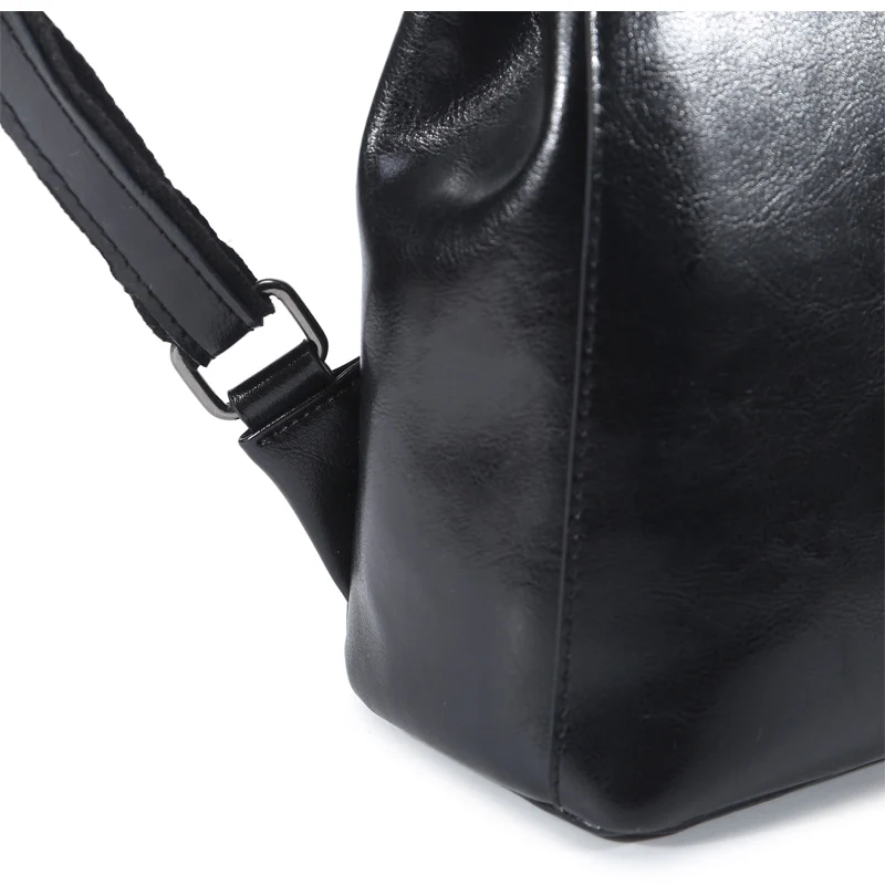 Женский винтажный рюкзак из натуральной кожи, полированная коровья кожа, женская сумка на плечо, дамская сумка, дорожные сумки для девочек-подростков
