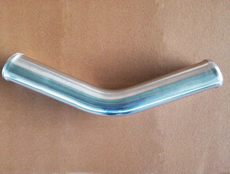 Aluminium intercooler pipe 45 Degree OD38mm 1.5" Length 600mm