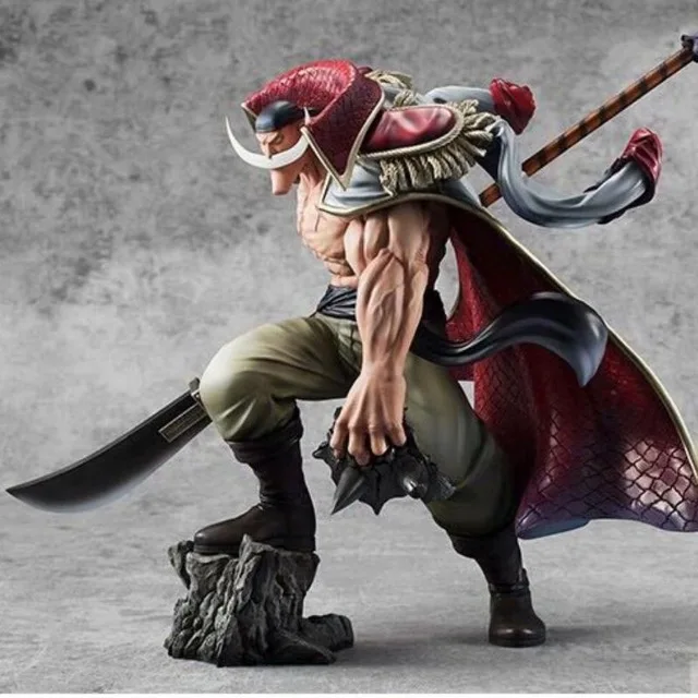 

30cm P.O.P Anime One Piece Big Size Four emperors White beard Daddy Edward Newgate Max Figure Model Toys