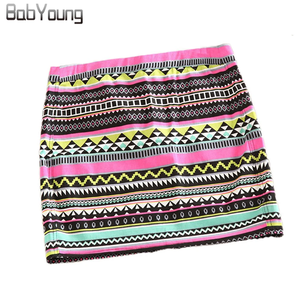 

BabYoung 2018 Famous Brand Women Pencil Skirts Europe Style Sexy Beautiful Women Mini Skirts Short High Waist Bohemian Skirt