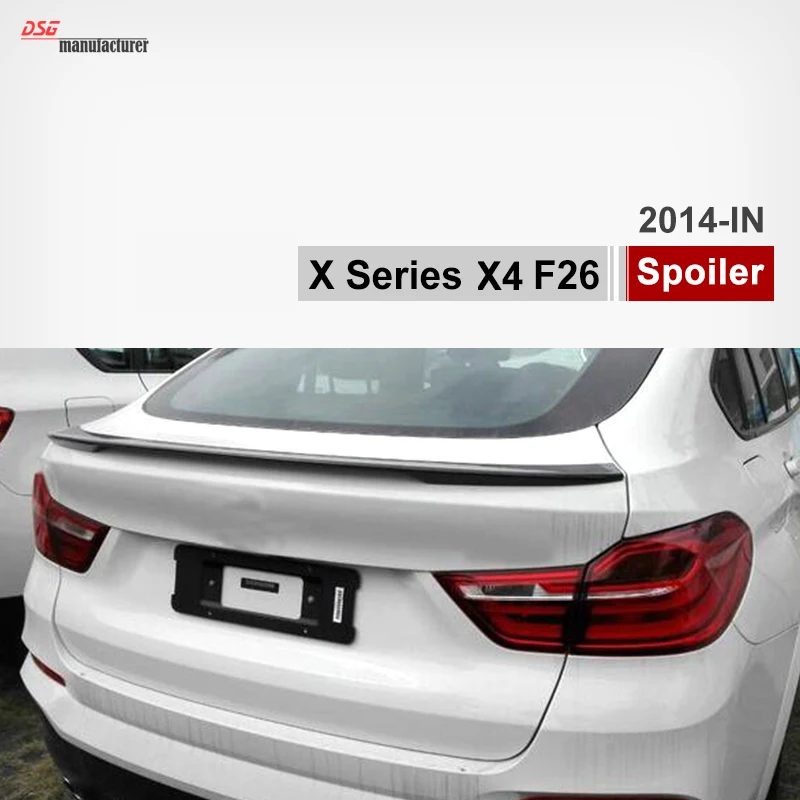 

F26 P Style 2014 2015 2016 For BMW X4 F26 Carbon Fiber Car Rear Trunk Spoiler Add On for Back Spoiler Wing