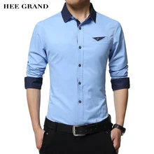 Men s Shirt 2017 New Arrival Casual Style Slim Fitted Cotton Material Spring Autumn Turn down