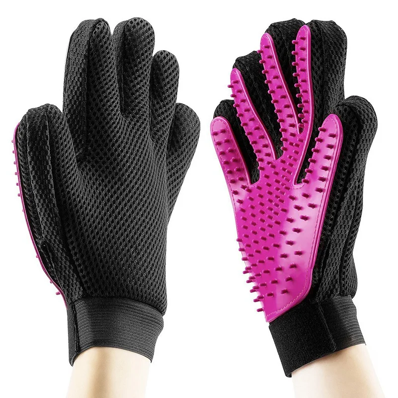 

HCPET Pet Dog Cat Products Luxury Silicone Hair Removal Bath Massage Gloves