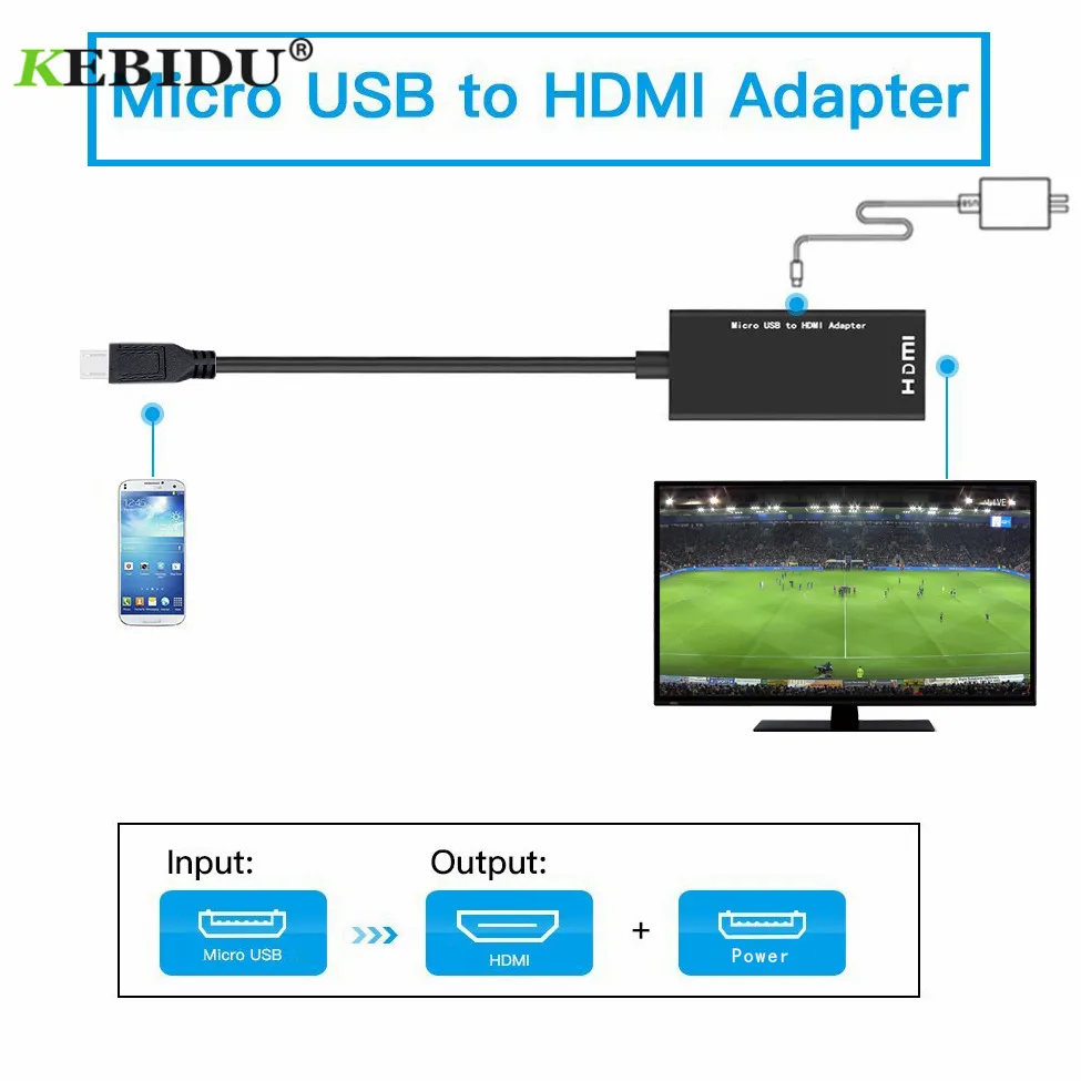 Адаптер Micro USB в HDMI HDTV конвертер для Samsung GALAXY NOTE I9220 Galaxy Nexus I9250 HTC G17 G18|usb to hdmi|usb hdmi
