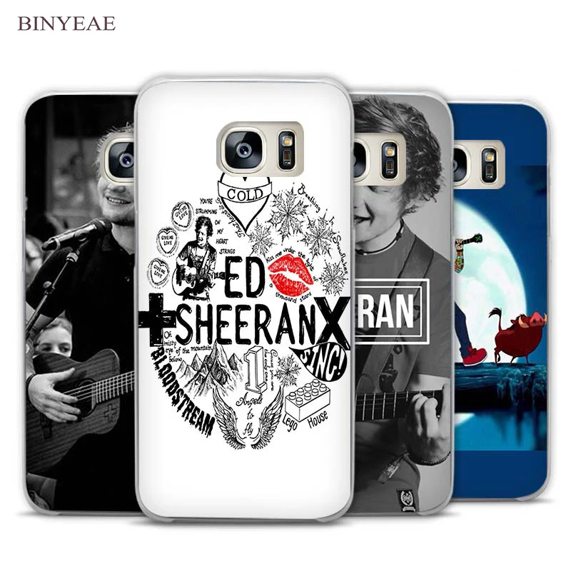 

BINYEAE ed sheeran funny anime Clear Phone Case Cover for Samsung Galaxy Note 2 3 4 5 7 S3 S4 S5 Mini S6 S7 S8 Edge Plus