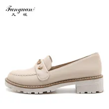 Fanyuan/туфли на плоской подошве; женские лоферы; женские туфли-оксфорды без застежки; женская повседневная обувь на плоской подошве; mocasines mujer; большие размеры 34-43