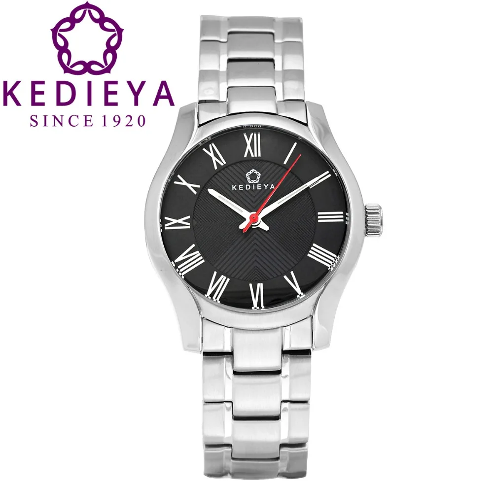 KEDIEYA Womens Silver White Black 316L Stainless Steel Waterproof Watches Ladies Dress Watch Gifts
